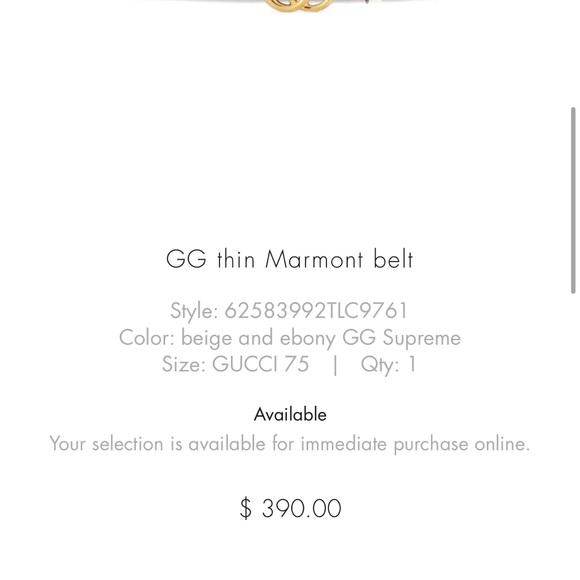 Gucci belt